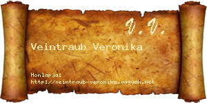 Veintraub Veronika névjegykártya